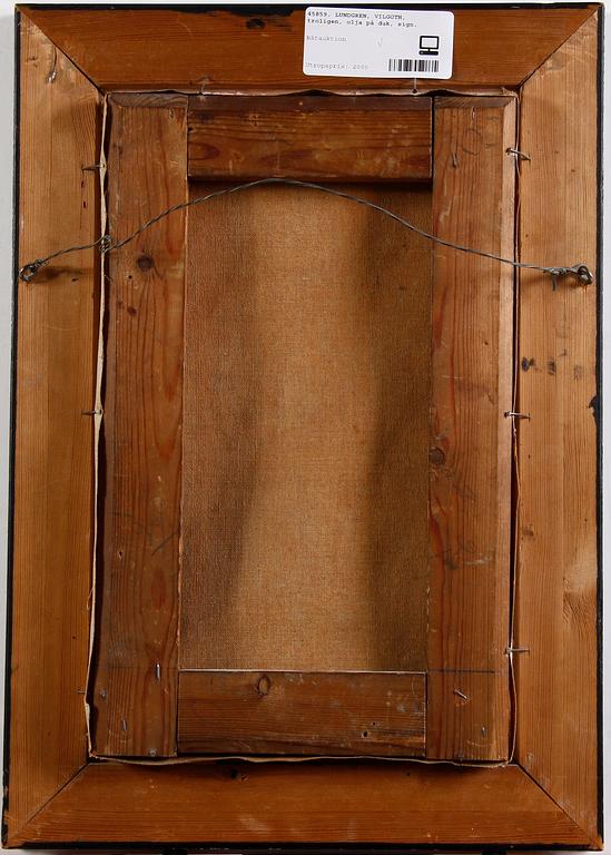 LUNDGREN, VILGODT, troligen, olja på duk, sign.