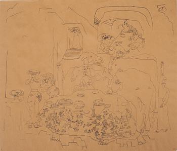 CARL FREDRIK HILL, efter, mapp med sex st offsettryck, utgiven i samarbete med Malmö Museum 1974.