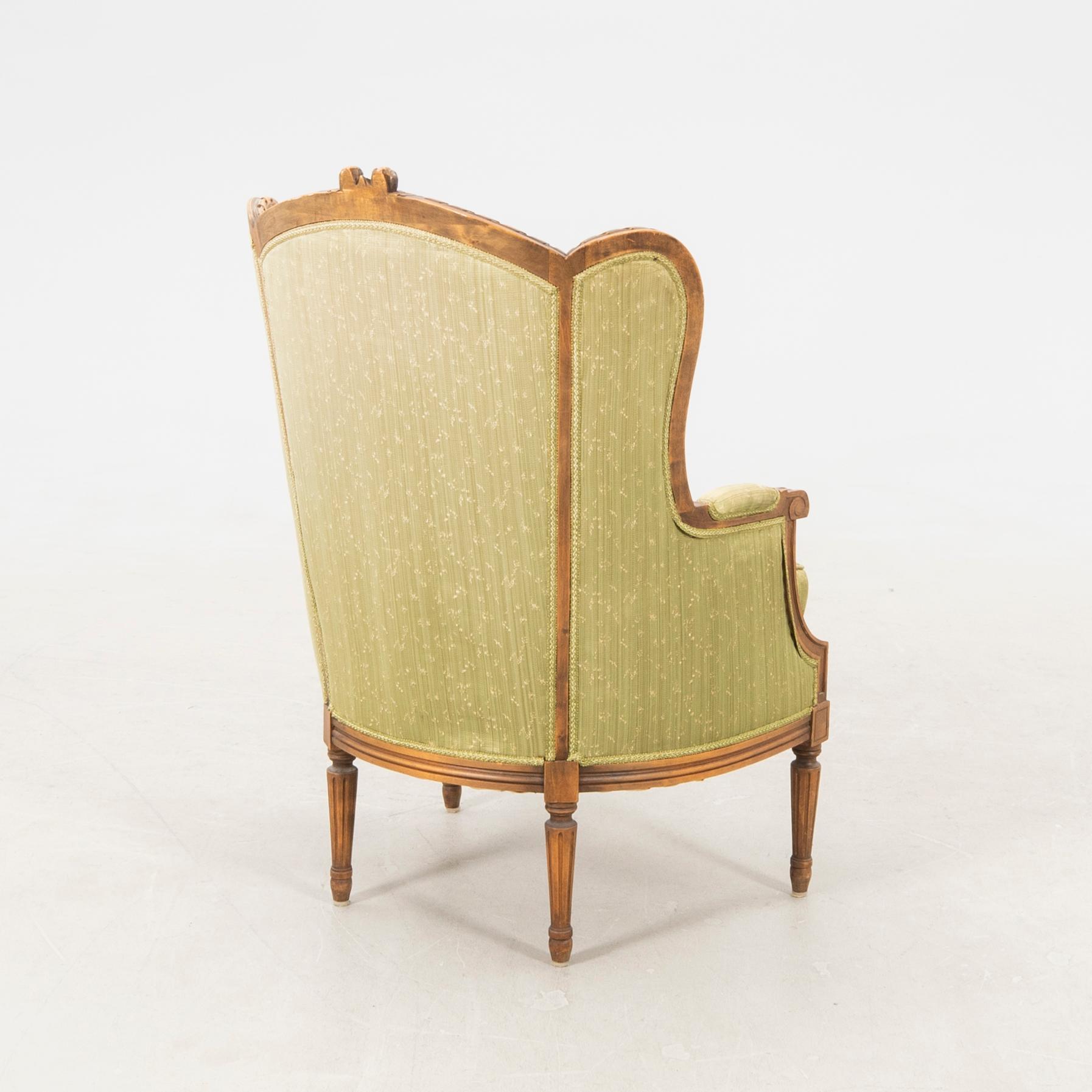 Louis XVI-style Bergère, 20th century.