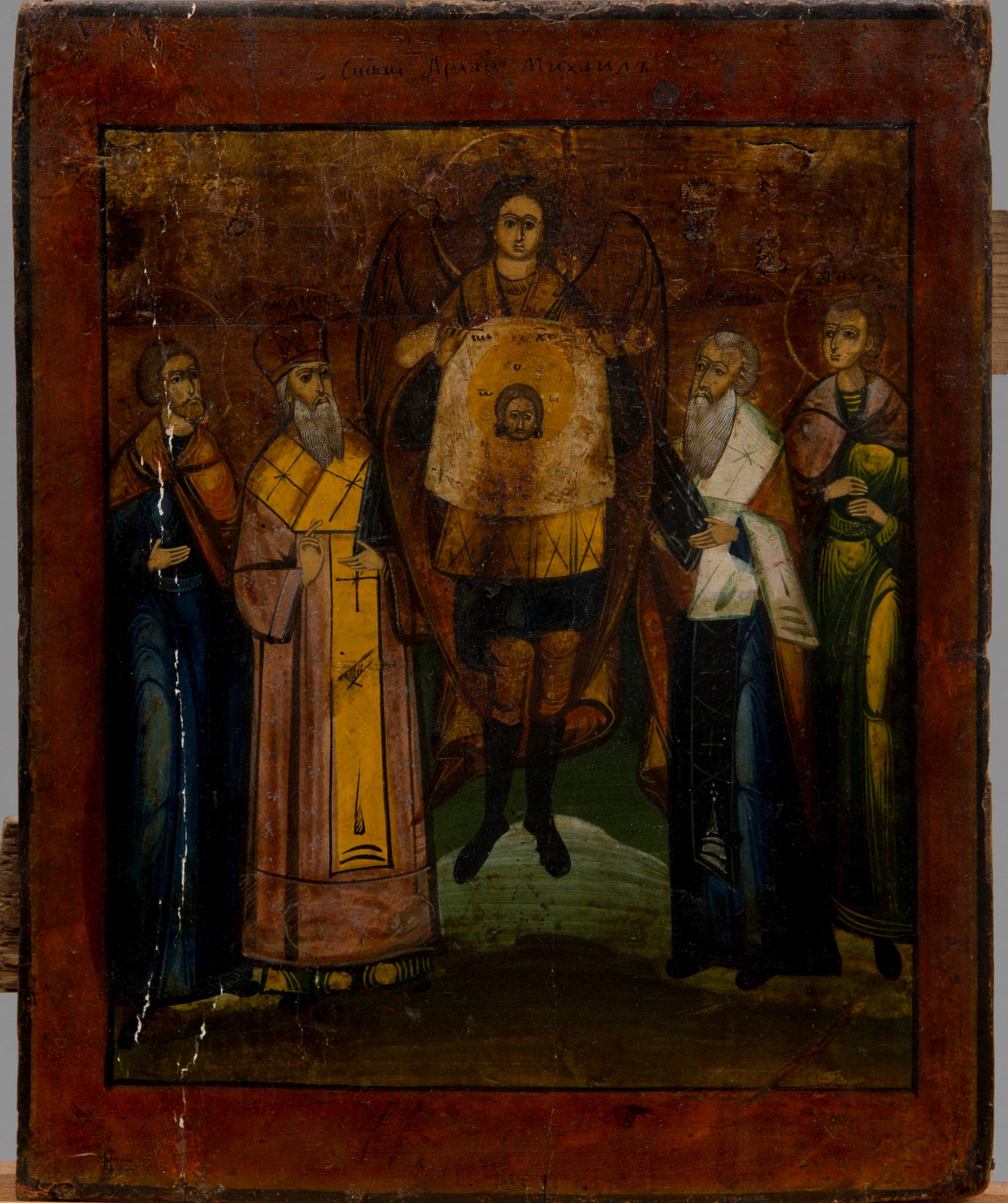 IKON, tempera på pannå, Ryssland (Guslitsa) 1800-talets sista fjärdedel.