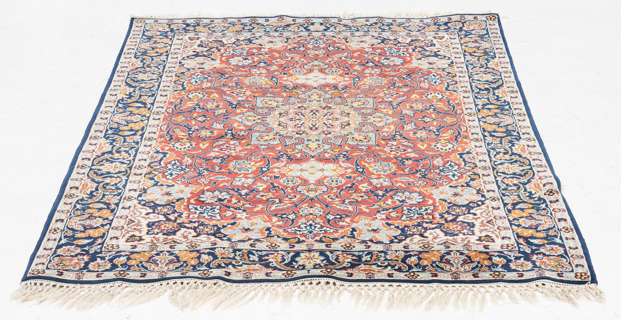 Matta, silke Ghom sannolikt, ca. 153 x 104 cm.