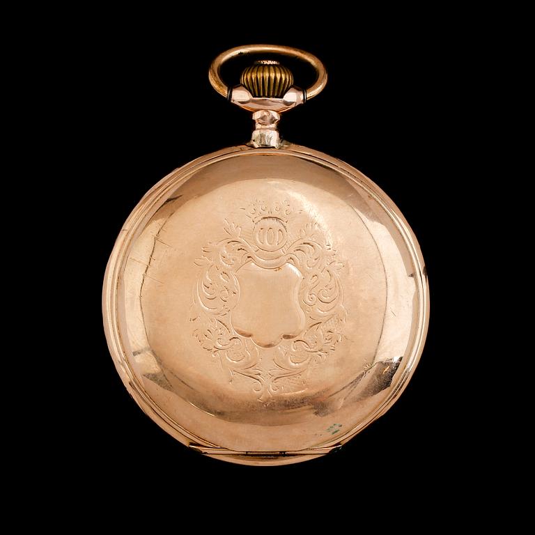 FICKUR, 14K guld, savonett, 1900-talets första hälft.
