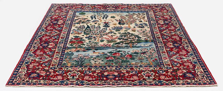 Haj Mirza Aqa Imami, an antique Isfahan rug, Central Persia, c. 217 x 152 cm.