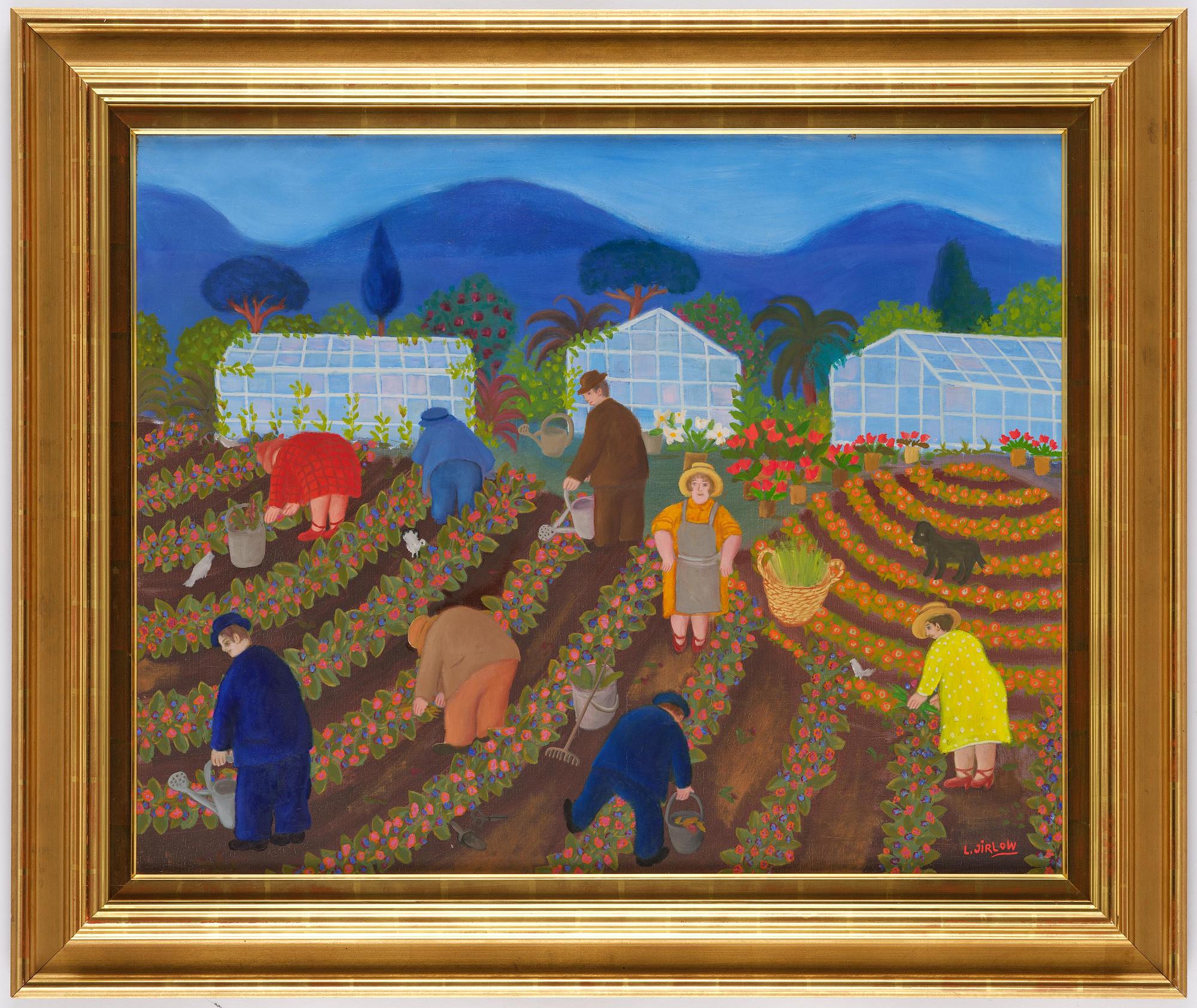 Lennart Jirlow, By the flower fields.