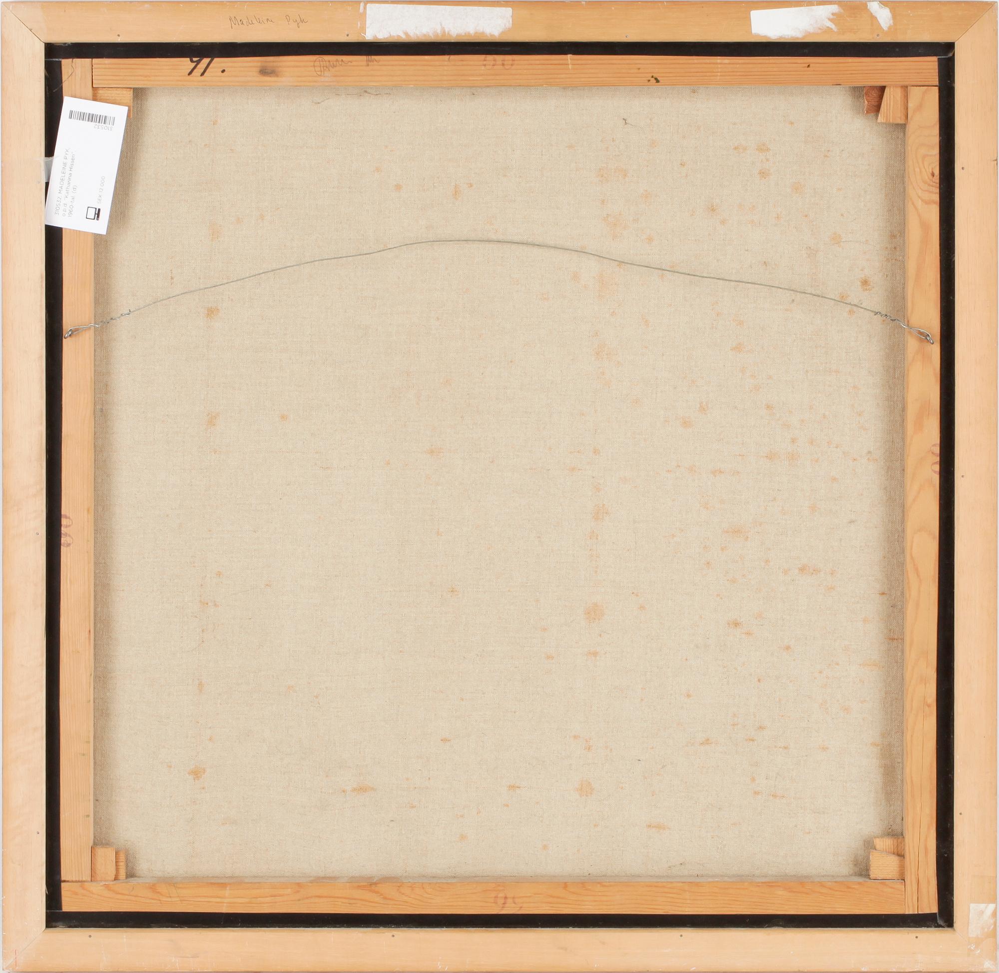 MADELEINE PYK, akryl på duk, sign.