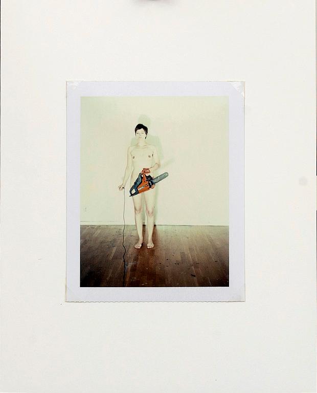 ANNIKA VON HAUSSWOLFF, signed and dated polariod 2007.