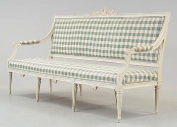 SOFFA, av Jacob Malmsten (mästare i Stockholm 1780-88). Gustaviansk.