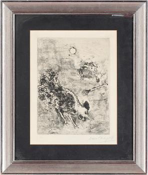 Marc Chagall · MARC CHAGALL, etsning, sign. o numr. 11/(100).