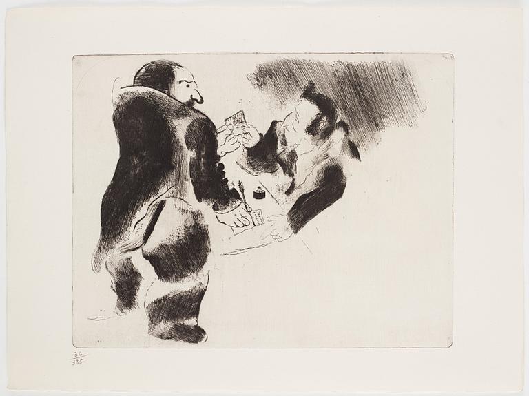 MARC CHAGALL, 71 st etsningar ur upplagan om 285 exemplar på Arches/MBM/J. Perrigot-papper, 1923-1948.