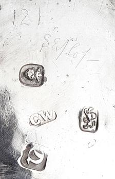 KAFFEKANNA, silver, troligen Charles Wright, London, 1771.