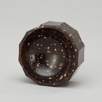 A Swedish Empire 19th century porphyry salt.