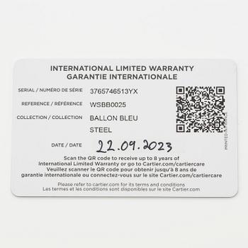 Cartier, Ballon bleu, ca 2023.