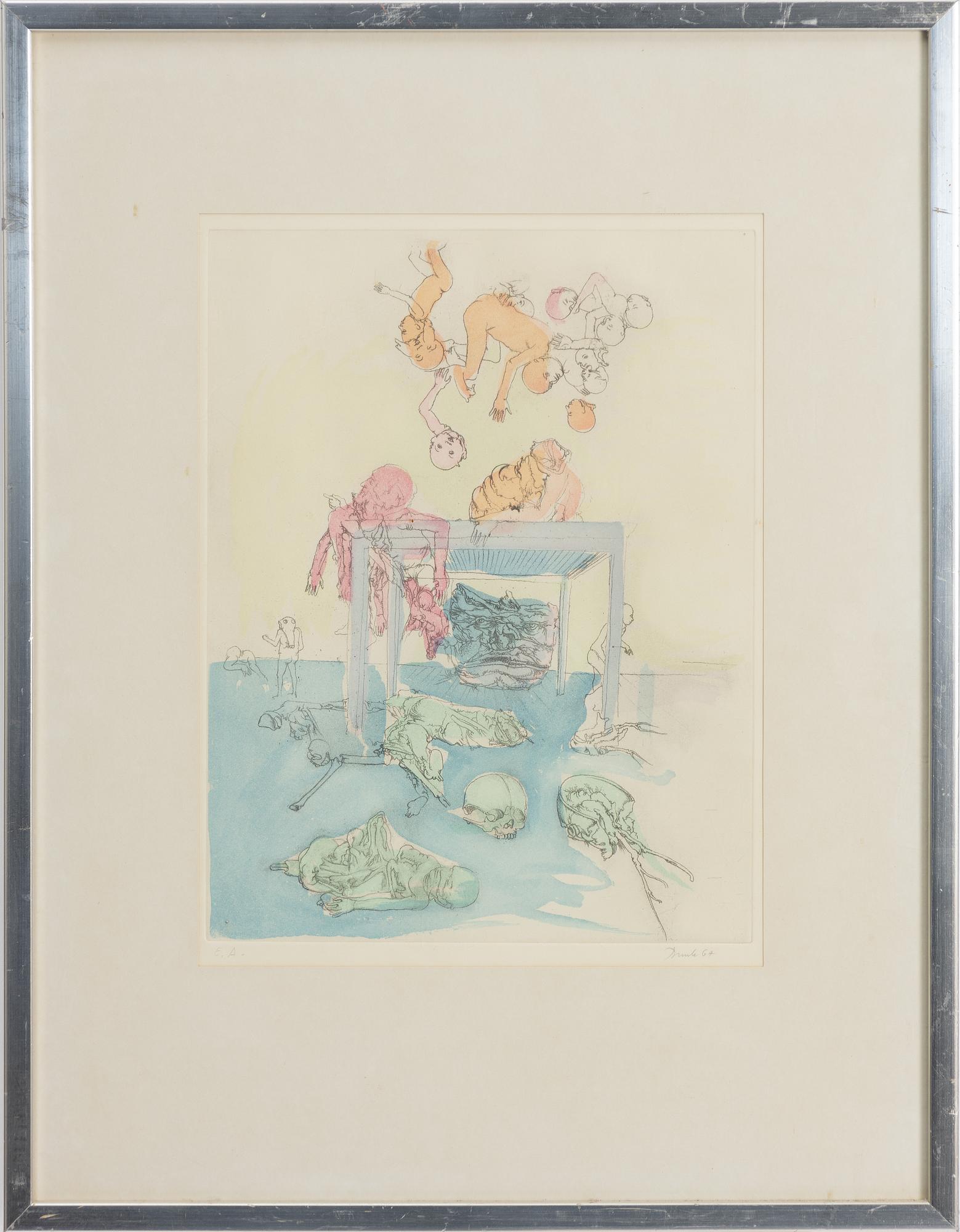 Djuric Miodrag Dado, Dado/Mirodrag Djuric, Surrealist compositions, 3 pcs.