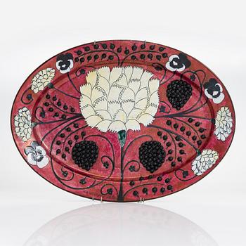 Birger Kaipiainen, a decorative ceramic plate signed Kaipiainen Arabia.