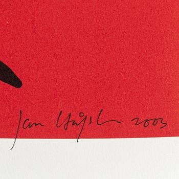 JAN HÅFSTRÖM, litograph in color, signed, numbered 1469/2000, dated 2003.