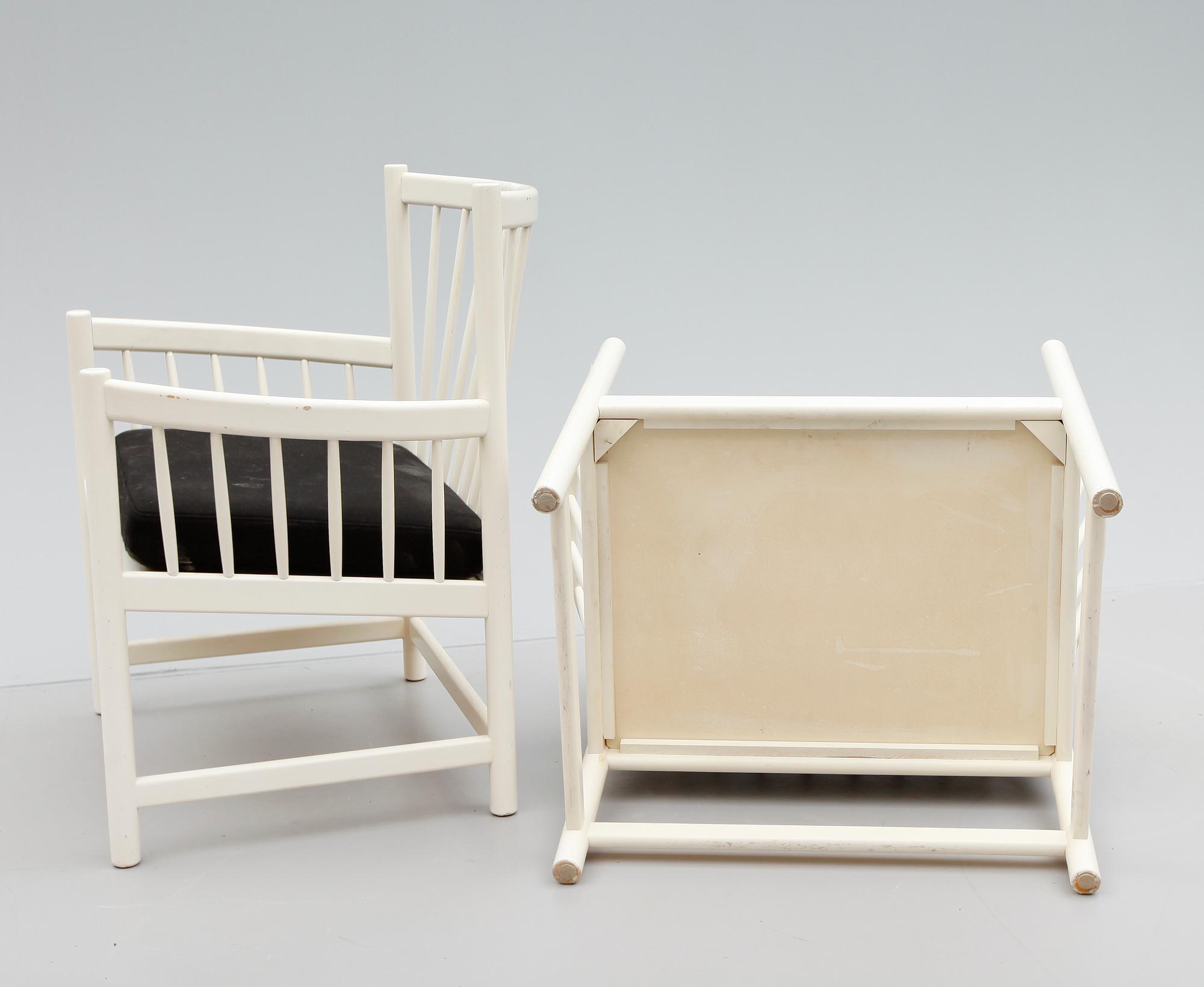 KARMSTOLAR, 1 par, Karl-Axel Adolfsson, Gemla, 1900-talets andra hälft.