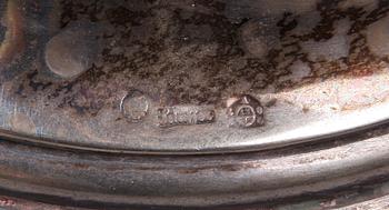 KANDELABER, silver, nyrokoko, Scheffer, Österrike omkring 1900. Vikt 1153 g.