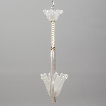 TAKLAMPA, Barovier & Toso, Italien, 1900-talets första hälft.