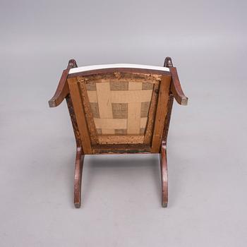 KARMSTOL, biedermeier, 1800-talets mitt.
