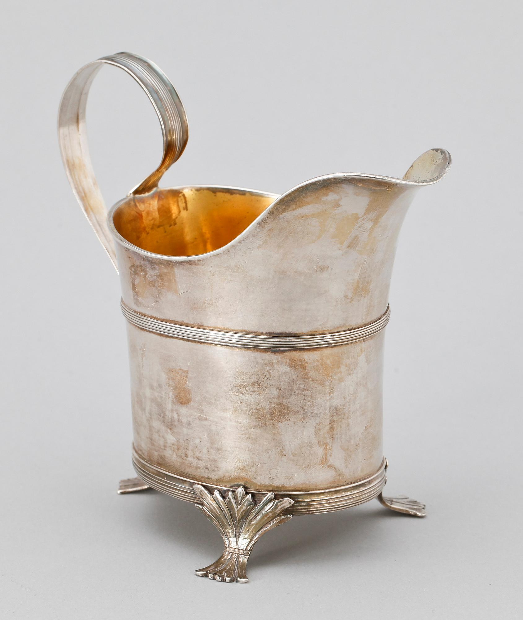 GRÄDDKANNA, silver, Bengt Walquist, Jönköping, 1816.