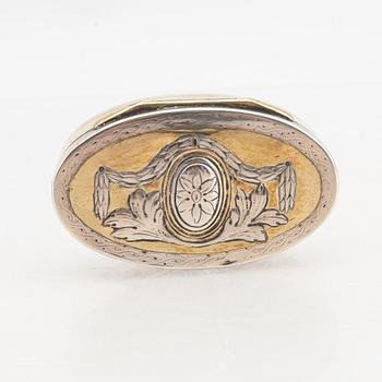 A Swedish 18th century silver box mark of Nils Hellberg Stockholm 1790 weight 64 grams.