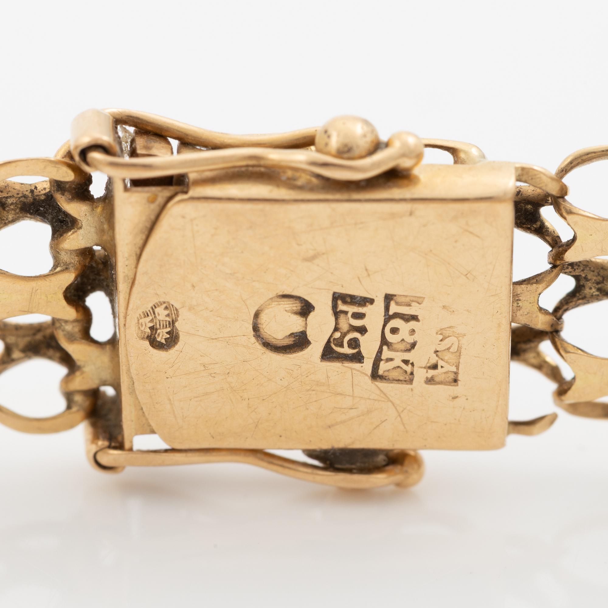 Bracelet, x-link, 18K gold.