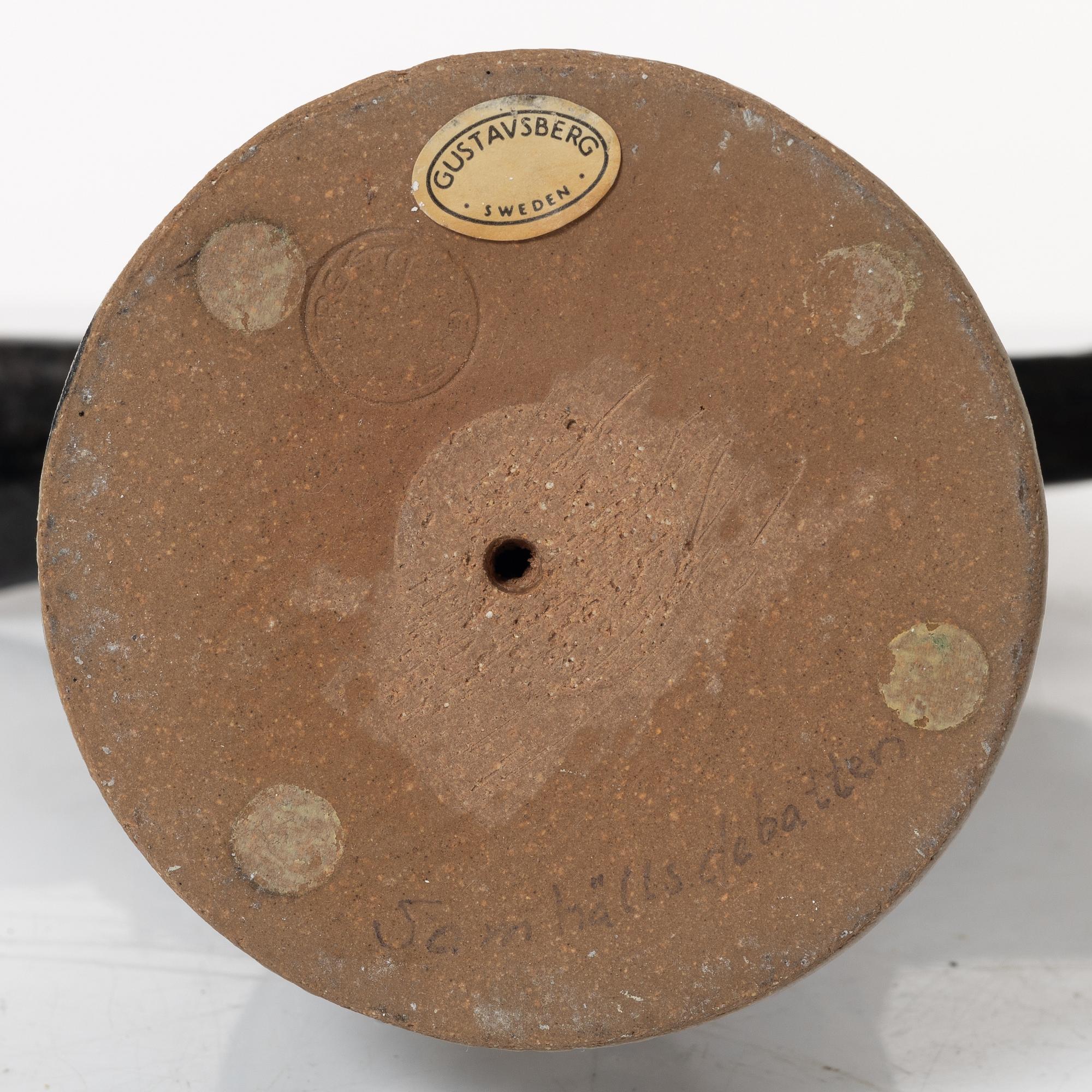 Lisa Larson, a 'Samhällsdebatten' stoneware figurine, Gustavsberg.