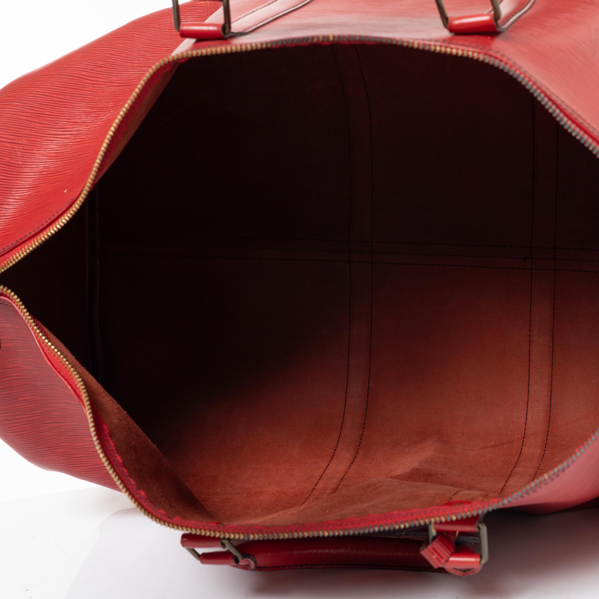 Louis Vuitton, weekend bag, "Keepall epi 60", 1988.