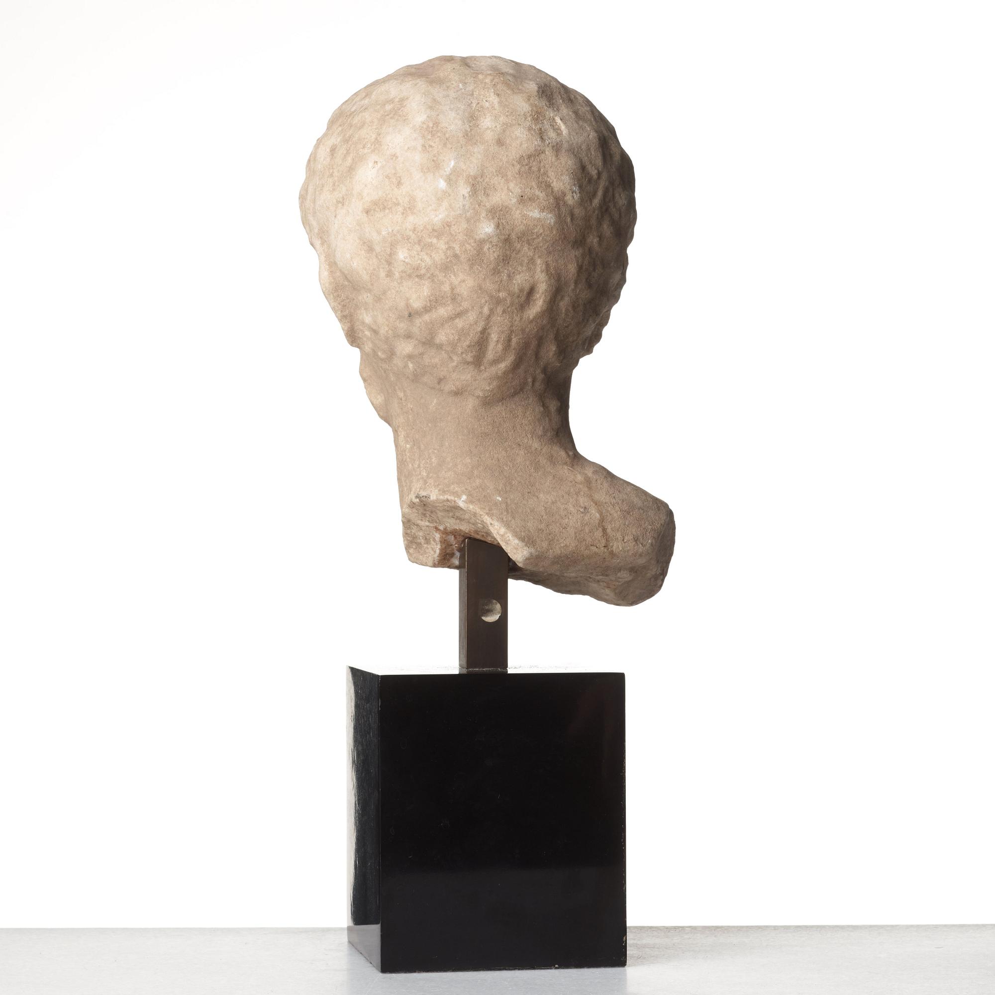 A Roman marble head of a man, probably circa late 1st Century A.D.
