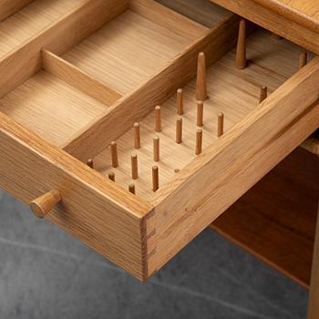HANS J WEGNER, an oak sewing table "AT-33", Andreas Tuck, Denmark.