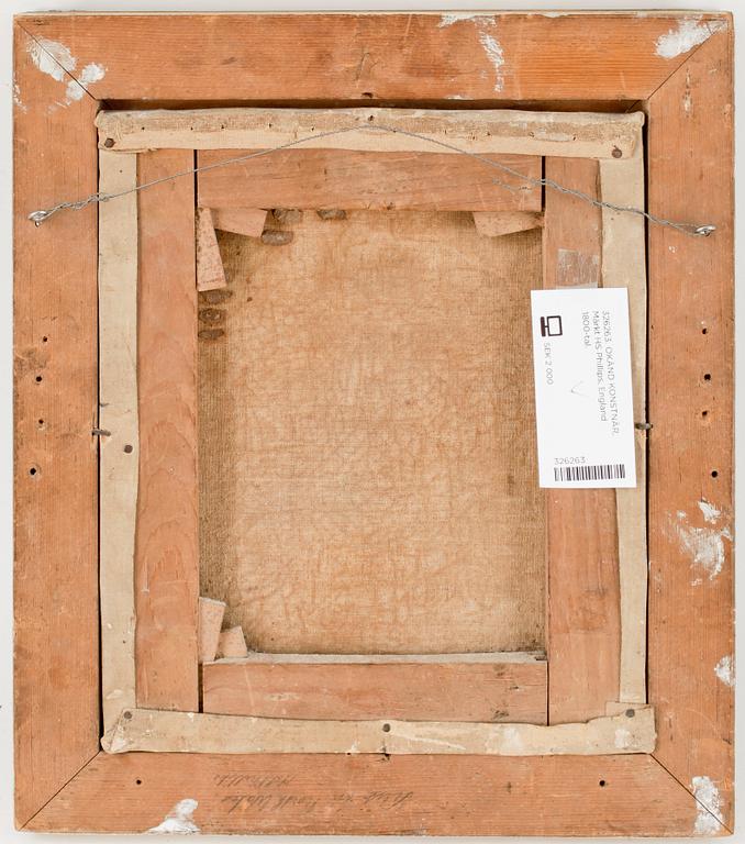 OKÄND KONSTNÄR, märkt HS Phillips a tergo, England 1800-tal.