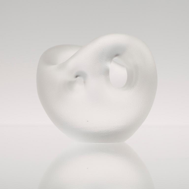 GLASSKULPTUR, "Jättens gryta" Signerad Timo Sarpaneva, Iittala.