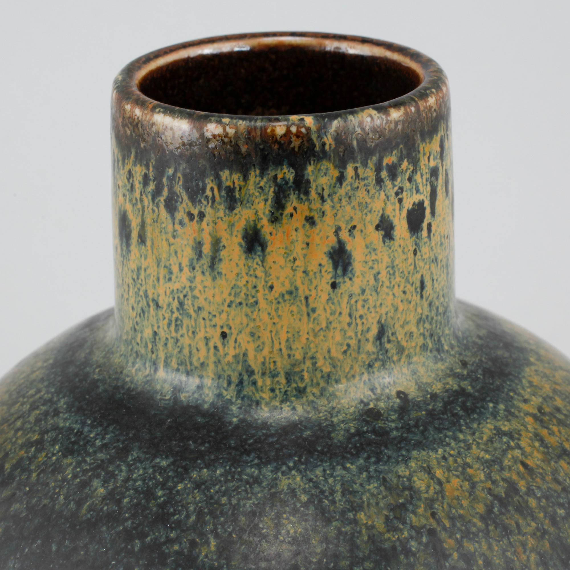 Unique stoneware vase by CARL-HARRY STÅLHANE, Rörstrand, signed, second half of the 20th century.