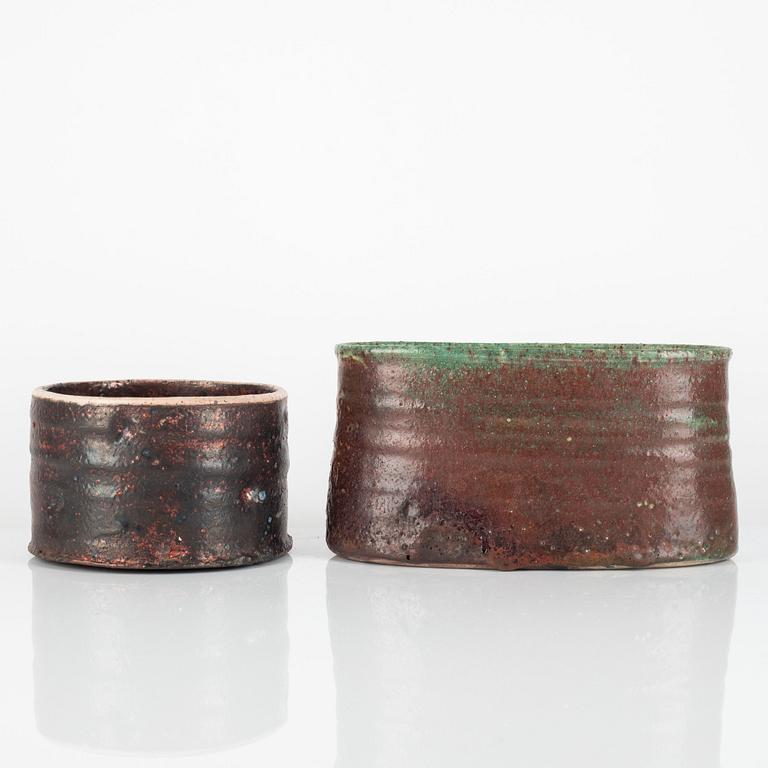 Kim Holm, a bowl and a vase, Denmark, circa 2000.