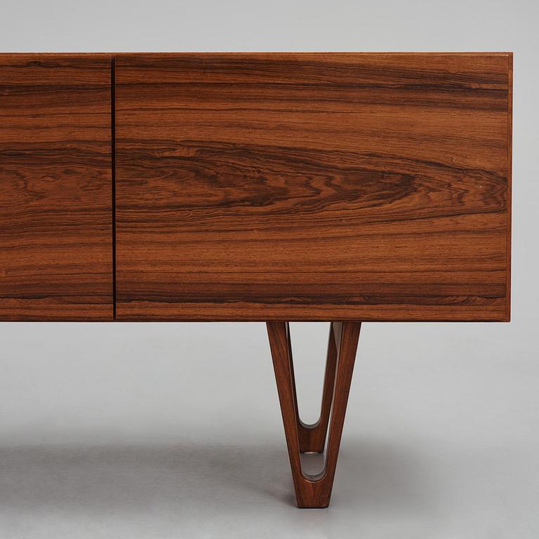 Ib Kofod-Larsen, a rosewood veneered sideboard model "501" from the "Ib 500" series, Seffle Möbelfabrik, Sweden, 1960s.