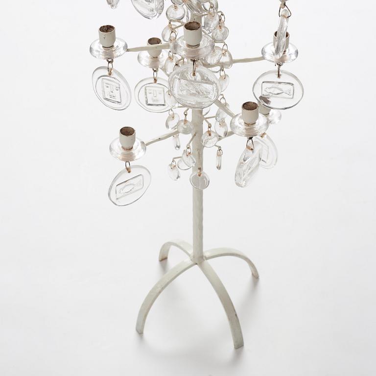 Erik Höglund, a floor candelabrum, Boda Smide, Sweden 1960-70s.