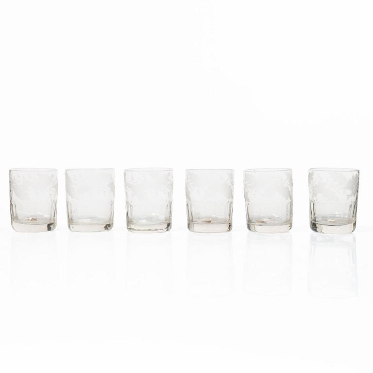 Selterglas, 12 st, tidigt 1800-tal.