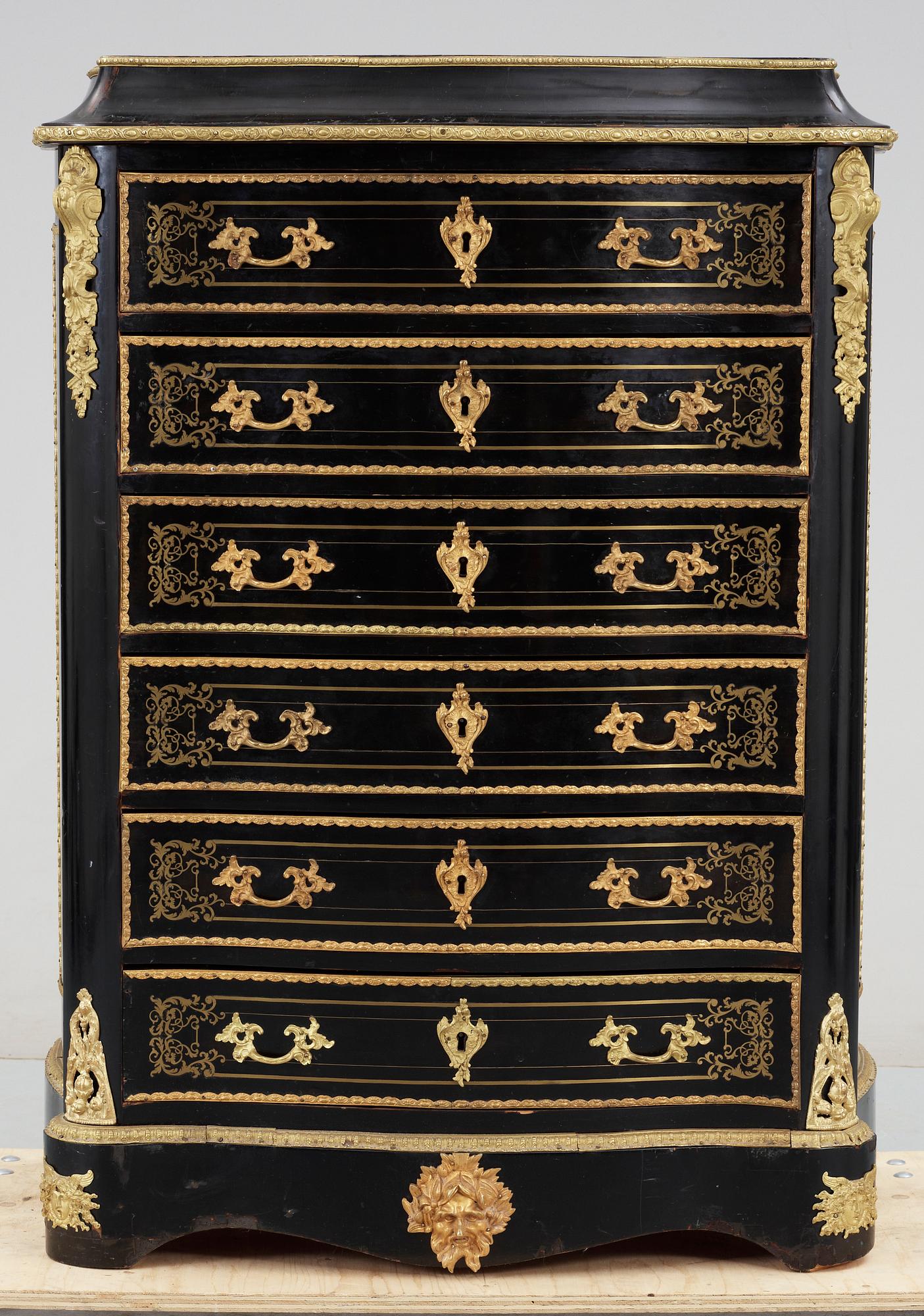 BYRÅ, Louis XV-stil, Frankrike, 1800-talets andra hälft.