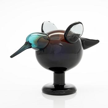 Oiva Toikka, An anniversary bird 2012, "Festive Catcher' , signed O. Toikka, Nuutajärvi 2012, numbered 732/2000.