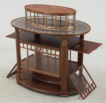 An Alfred Grenander Art Nouveau mahogany tea or smoke table, Germany ca 1909.