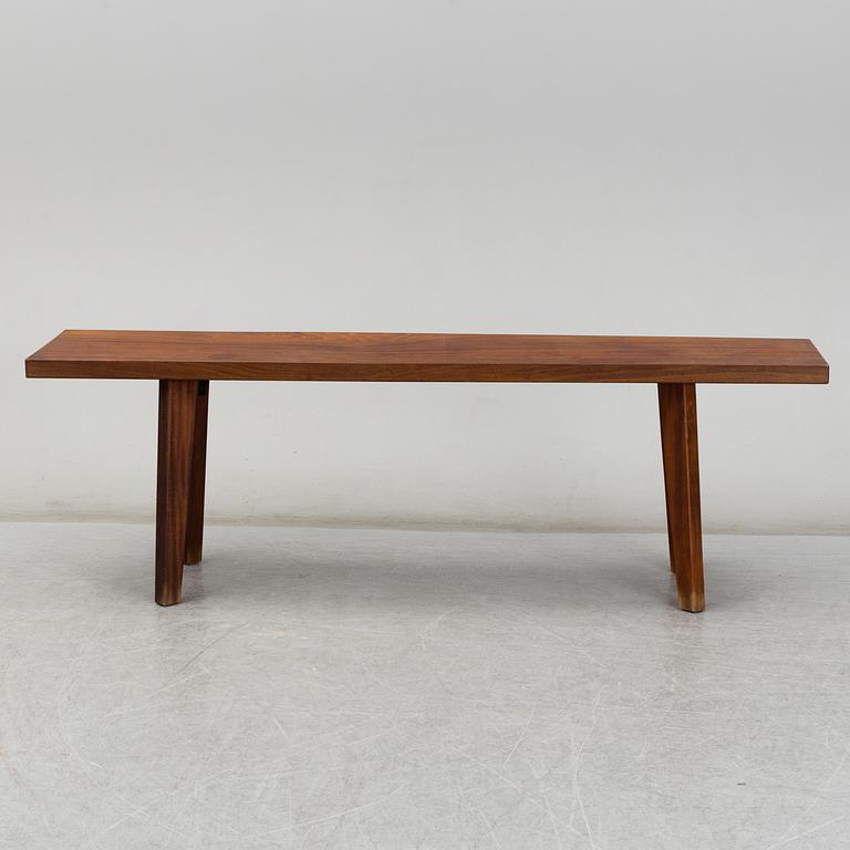 A teak bench, 1960s.