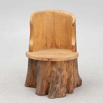 A pine chair, first half of the 20th Century.