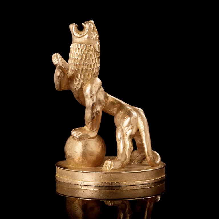 Carl Milles, "Heraldiskt lejon" (=Heraldic lion).