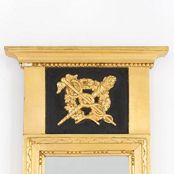 A mirror wall sconce, late Gustavian, early 19th Century.