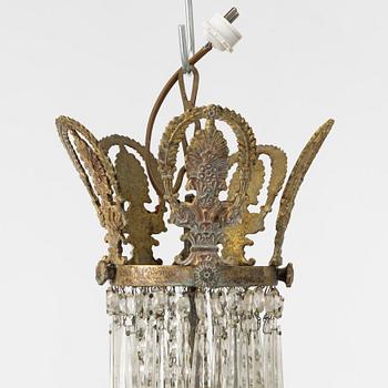 An Empire style chandelier, around 1900.