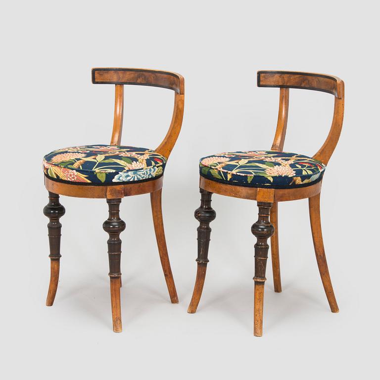 Stolar, 2 st, Danmark, 1800-talets slut.