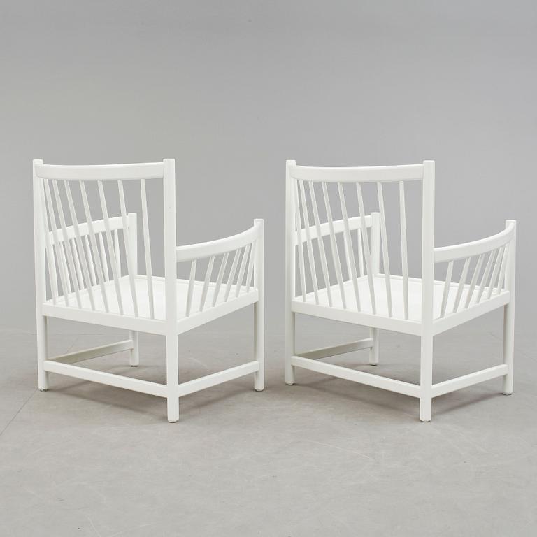 FÅTÖLJER, ett par, "Sörgården", Jörgen Baeckmark för Gemla, modellen i produktion 1968-1974.