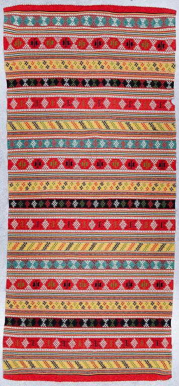 VÄGGBONAD, allmoge, troligen Skåne, 1800-talets mitt, ca 295x130.