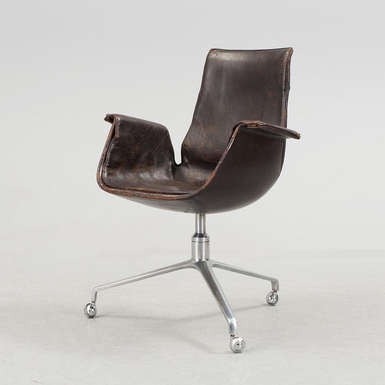 A Preben Fabricius & Jørgen Kastholm 'Tulip' desk chair, Alfred Kill, Germany 1960's-70's.