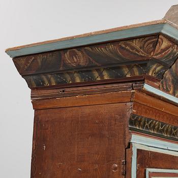 Cabinet, folk art, Dalarna, dated 1785.